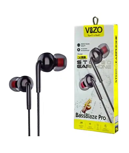 V65 Blaze Pro Wired Stereo Earphones | Best Quality Hand Free