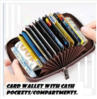 PU Leather Wallet for men- Stylish leather Wallet 9 Card holder Pockets