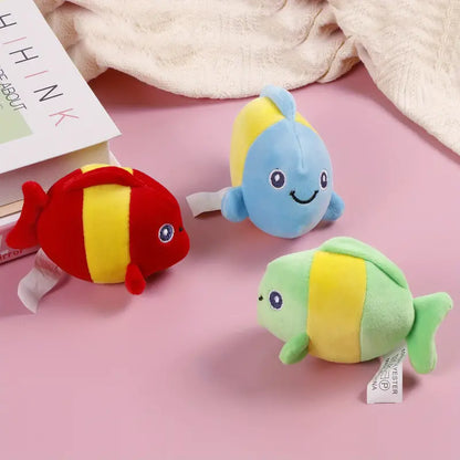 Clownfish Design Pet | Smiling Stuff Fish Squeaky Plush Toy - 20cm