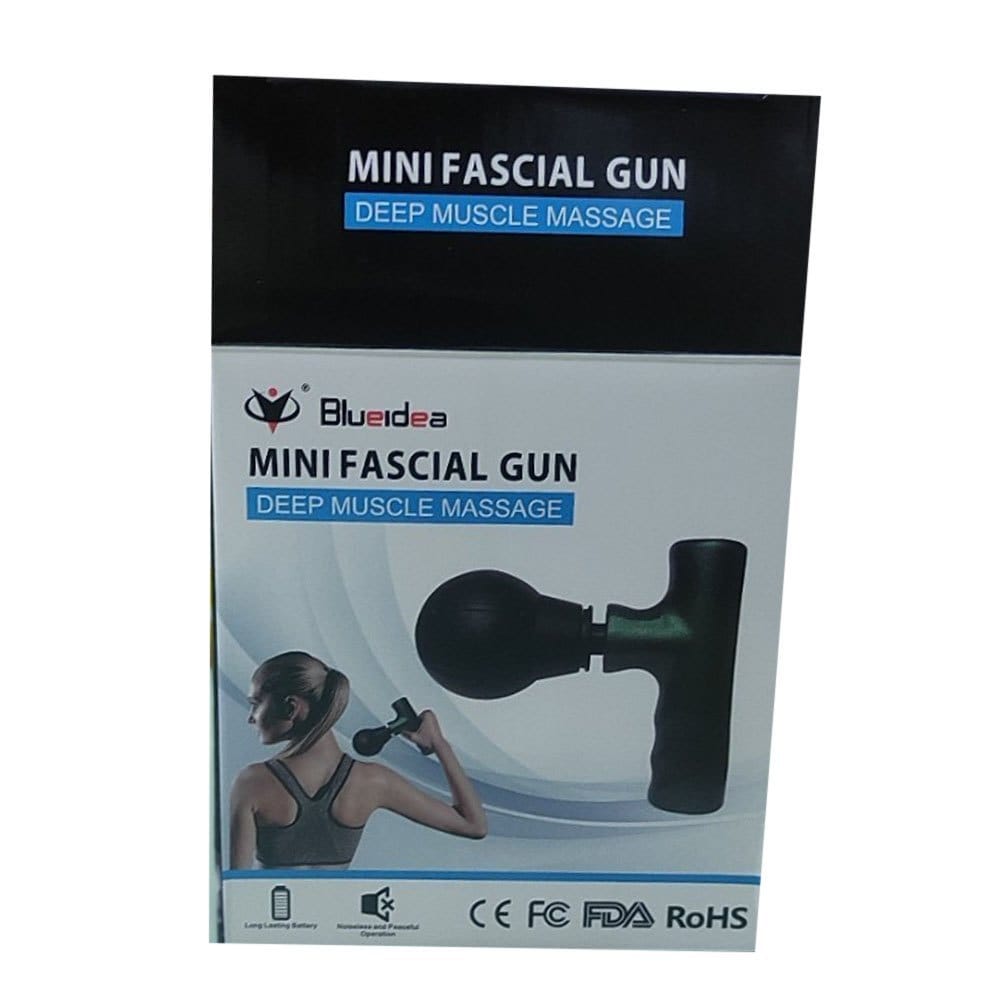 Black Mini Fascial Gun Deep Muscle Massager Mini Head and Face Massager