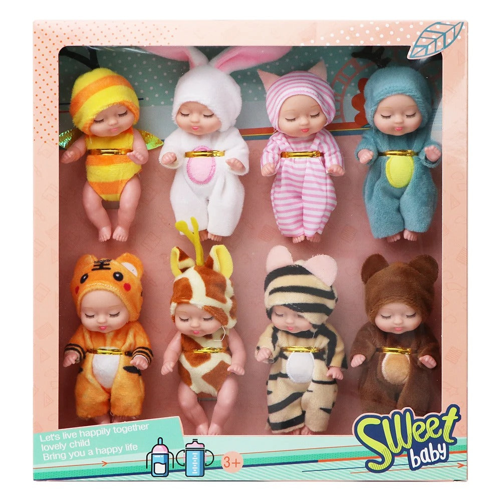 3.5' Sleeping Baby, 1Pcs/D.Bx Flat Pack | New Mini Reborn Baby Doll