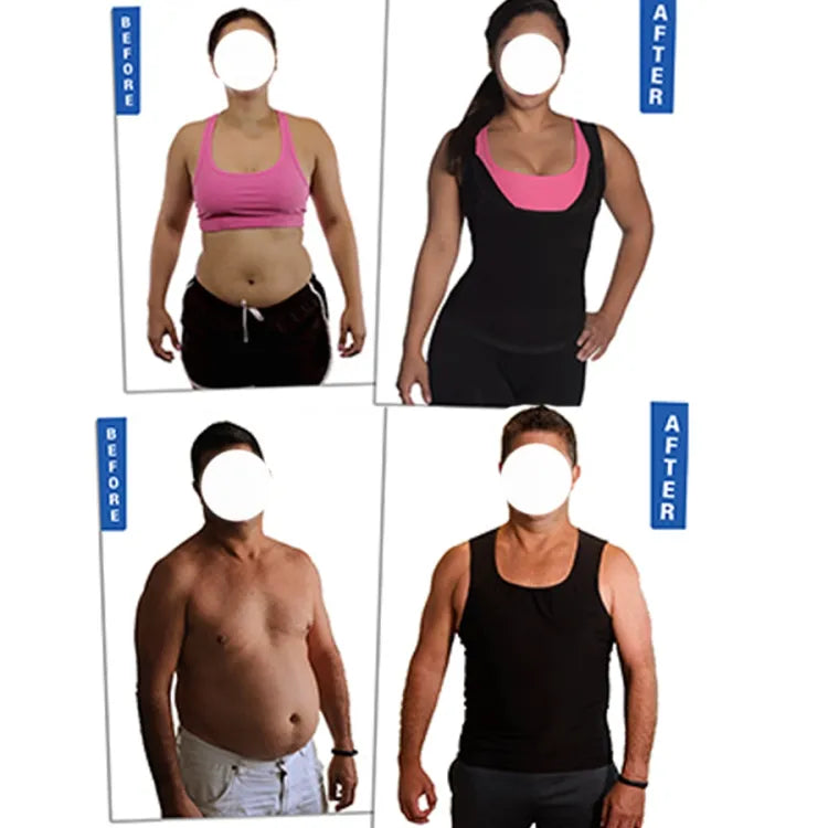 Men Sweat Shaper Polymer Vest- Instantly Shapes And Slims