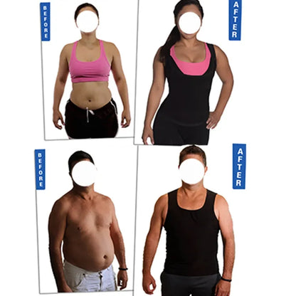 Men Sweat Shaper Polymer Vest- Instantly Shapes And Slims