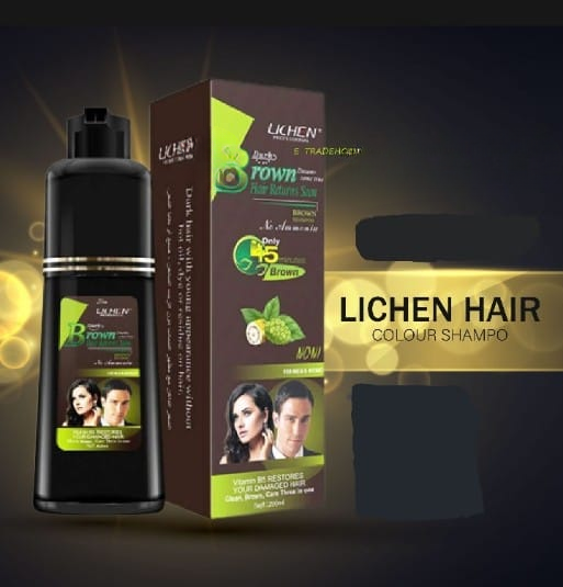 Light Brown Hair Color Shampoo Quick &amp; Easy Gray Coverage, 200ml