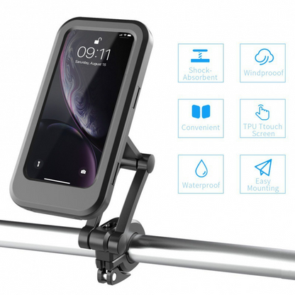 Waterproof Magnetic Bicycle Mobile Phone Holder 360° Rotation