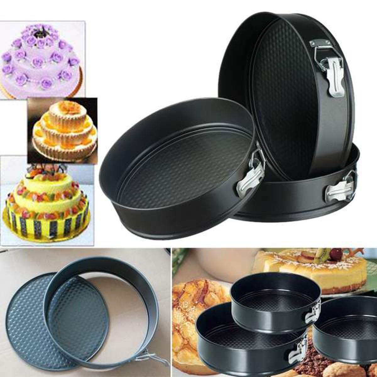 Set of 3 Nonstick Round Shape Cake Mould Cake Pan for Baking