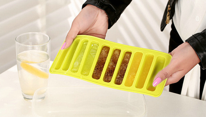 10 Grids Stick Shape Ice Tray Non-Stick | 10 Hole Finger Shape