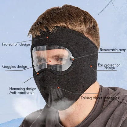 Windproof Anti Dust Full Face Masks Cycling Ski Breathable Masks Eye HD