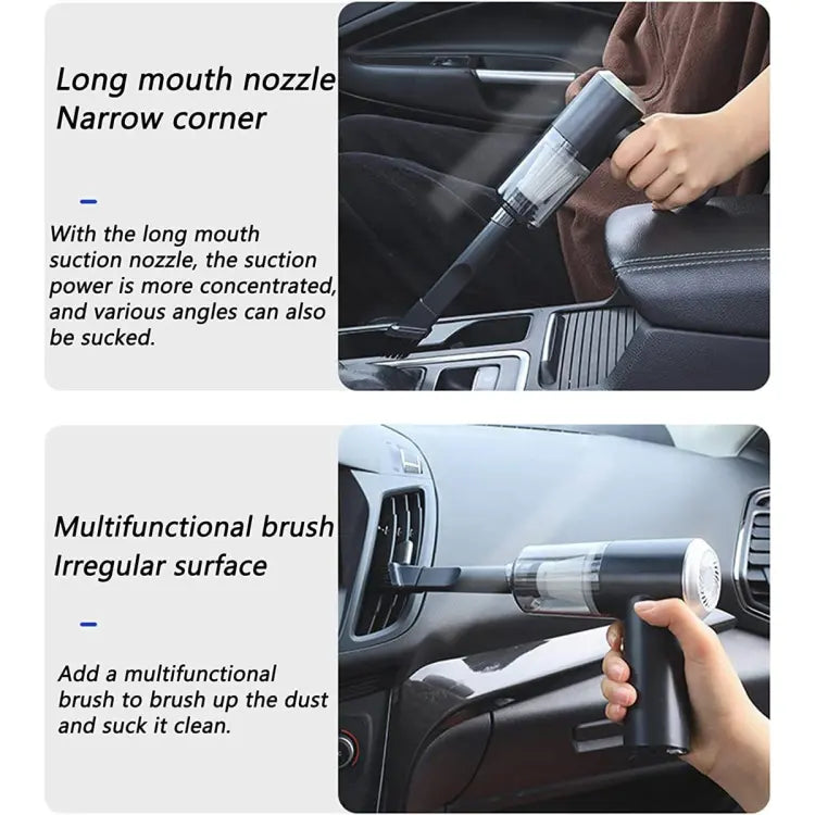 Vacuum Cleaner Household Powerful 2 In 1 Dual Mode Cordless Handheld