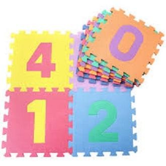 10PCS Soft Foam Number Puzzle Mat for Kids Interlocking Educational Play