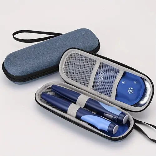1/2 Set Insulin Pen Cooling Travel Box Diabetes Medication Insulation Cooling Storage