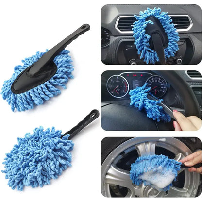 Car Wash Microfiber Cleaning Brush Car Collector Cleaning Dusts Mop Bristles Strong