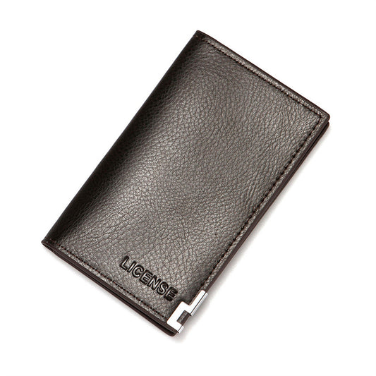 Men PU Leather Wallet Business Clutch Bag Multi Card Slot Credit Card