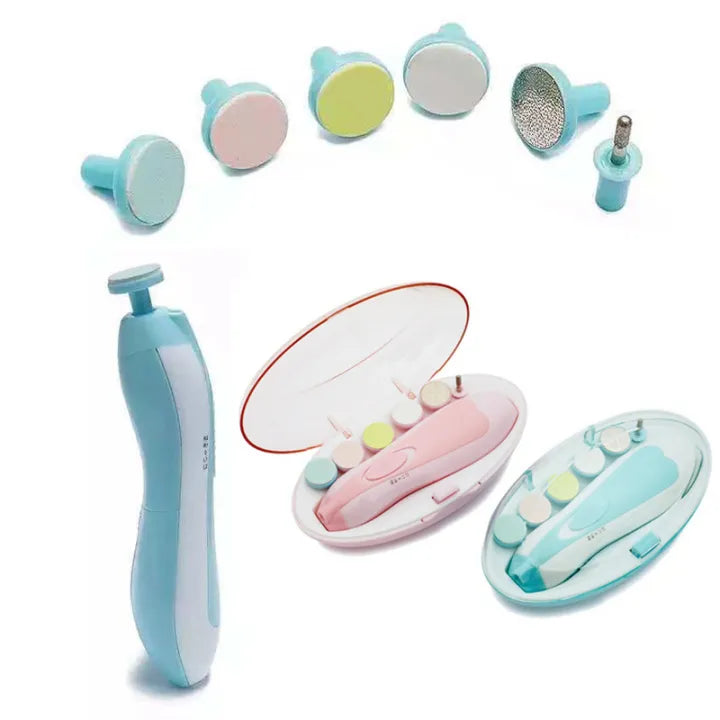 Baby electric nail clipper nail cutter manicure &amp; Pedicure 0m+(Random color)