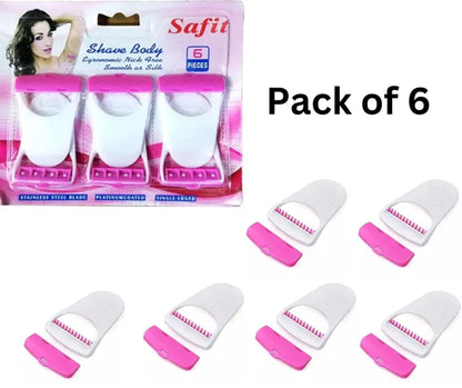 6 Pcs Set Safit Women Razor Disposable Body Shaving Razor