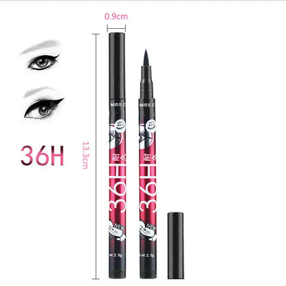 (Pack of 06) YANQINA 36H Precision Liquid Waterproof Eyeliner Pencil | Eye