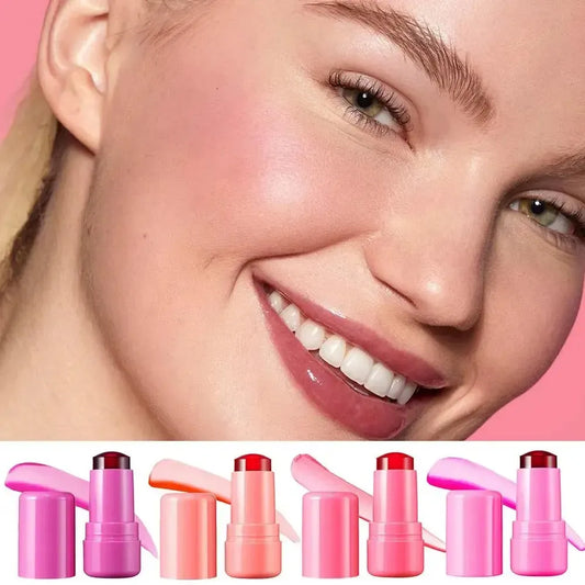 High-Pigment Matte Blush Stick Long-Lasting, Water-Resistant &amp; Blendable Contour Balm -