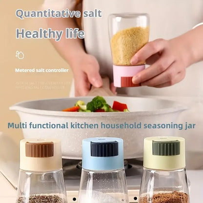 Sealed Seasoning quantitative Bottle salt pepper condiment Dispenser Glass Spice Jar |