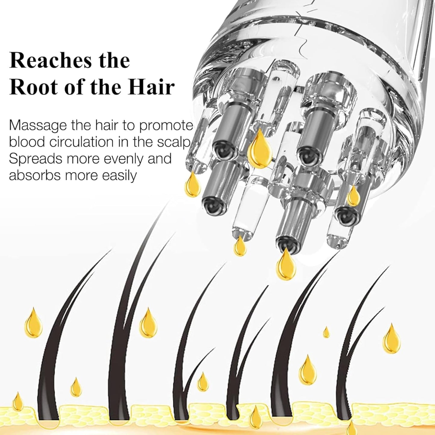 Scalp Root Hair Oil Applicator | Mini Oil Massage Comb