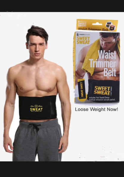 Sweet sweat Belt for Weight Loss Slimming Trimming Waist Trainer Fitness Belt