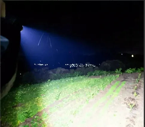 LED Flashlight YM-P19-TG (1 power + 1 large, acc. + TYPE-C) zoom