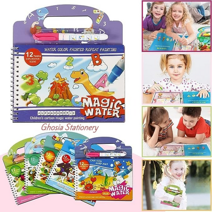 New Magic Water Book Painting Drawing Coloring Board Book Magic Water Pen
