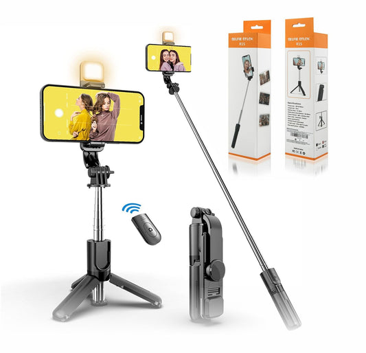 Selfie Stick Tripod R1S Bluetooth Remote Control Tripod Selfie Stick New Model