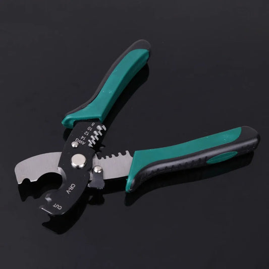8 Inch Wire Stripper Cable Cutting Scissor Stripping Pliers Cutter Hand Tools