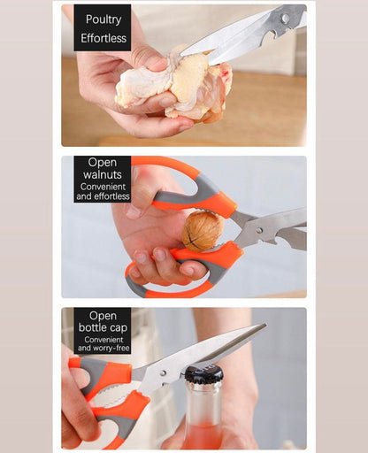 Stainless Steel Kitchen Scissors Multipurpose Meat Vegetable Cutting Scissors Chicken Bone Scissor