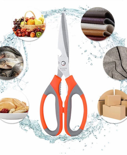 Stainless Steel Kitchen Scissors Multipurpose Meat Vegetable Cutting Scissors Chicken Bone Scissor
