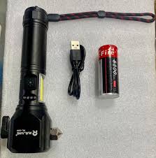 RL-2308 High-Power Rechargeable LED Flashlight Long Range, Durable &amp; Energy Efficient - CheckNpays