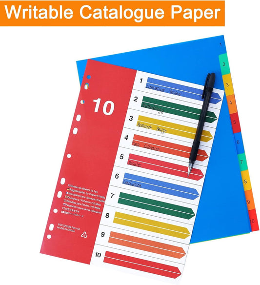 Numbered Separator Set 110 (25 Sets) 10 Sheets per Set |