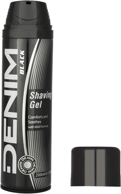Denim Original Shaving Gel for Men, 200ml Smooth Foam for Easy,