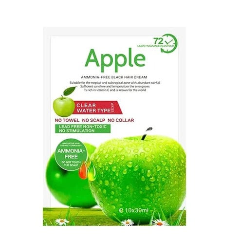Apple Hair Color 500 ml Ammonia-Free Black Hair Color Cream Natural-Looking