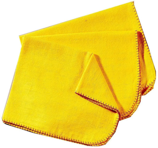 Yellow Duster Cloth Pack of 12 Soft Lint-Free Cleaning Cloths for