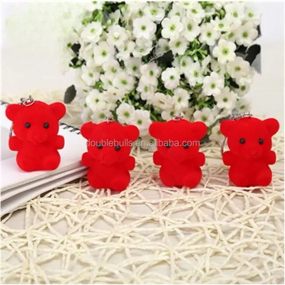01 PCs Cute Key Chain Teddy Cherry | Small Red Bear Key