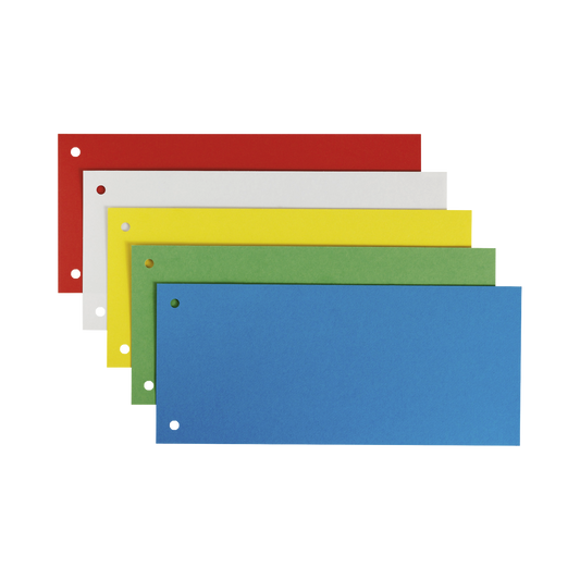 Pack Of 50 Card Divider Half Cut 240x105mm Durable Filing Cards
