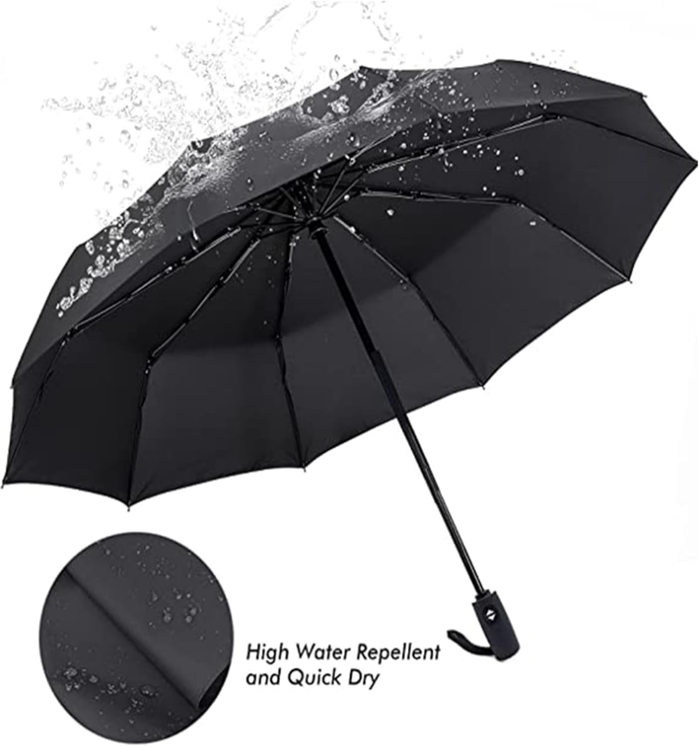 Compact Travel Umbrella with Windproof Design Gray Ghana - CheckNpays