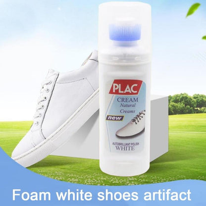 PLAC White Shoe Polish Cream Magic Instant Cleaner for White Shoes