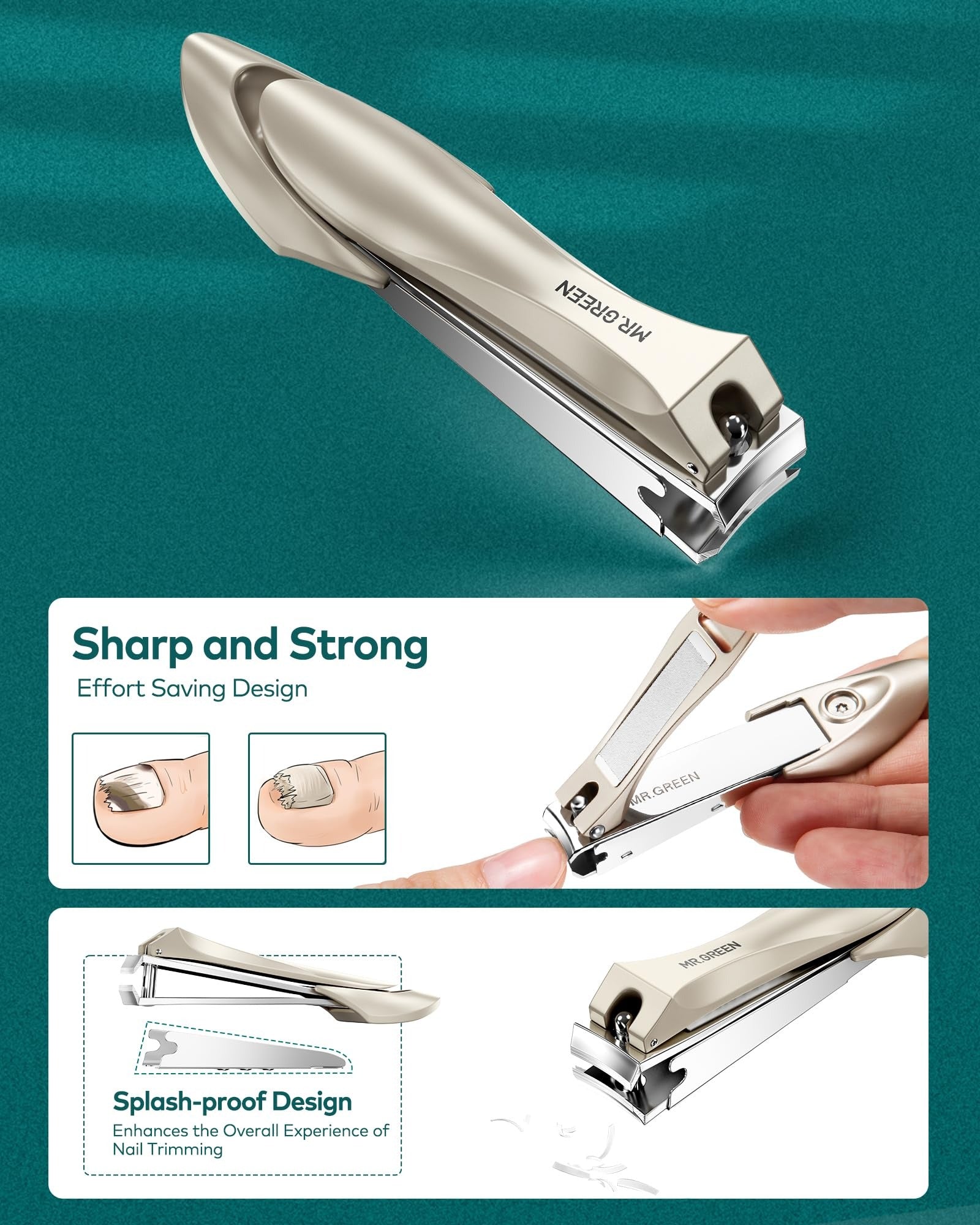 Premium Manicure &amp; Pedicure Kit Stainless Steel Nail Clippers Set with - CheckNpays