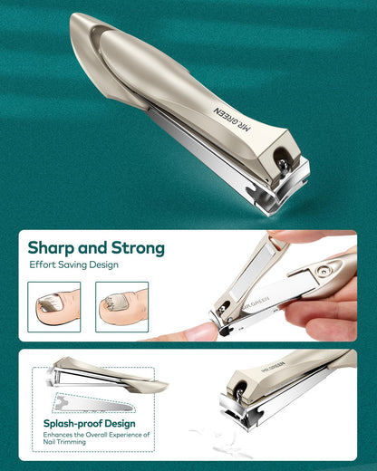 Premium Manicure &amp; Pedicure Kit Stainless Steel Nail Clippers Set with - CheckNpays