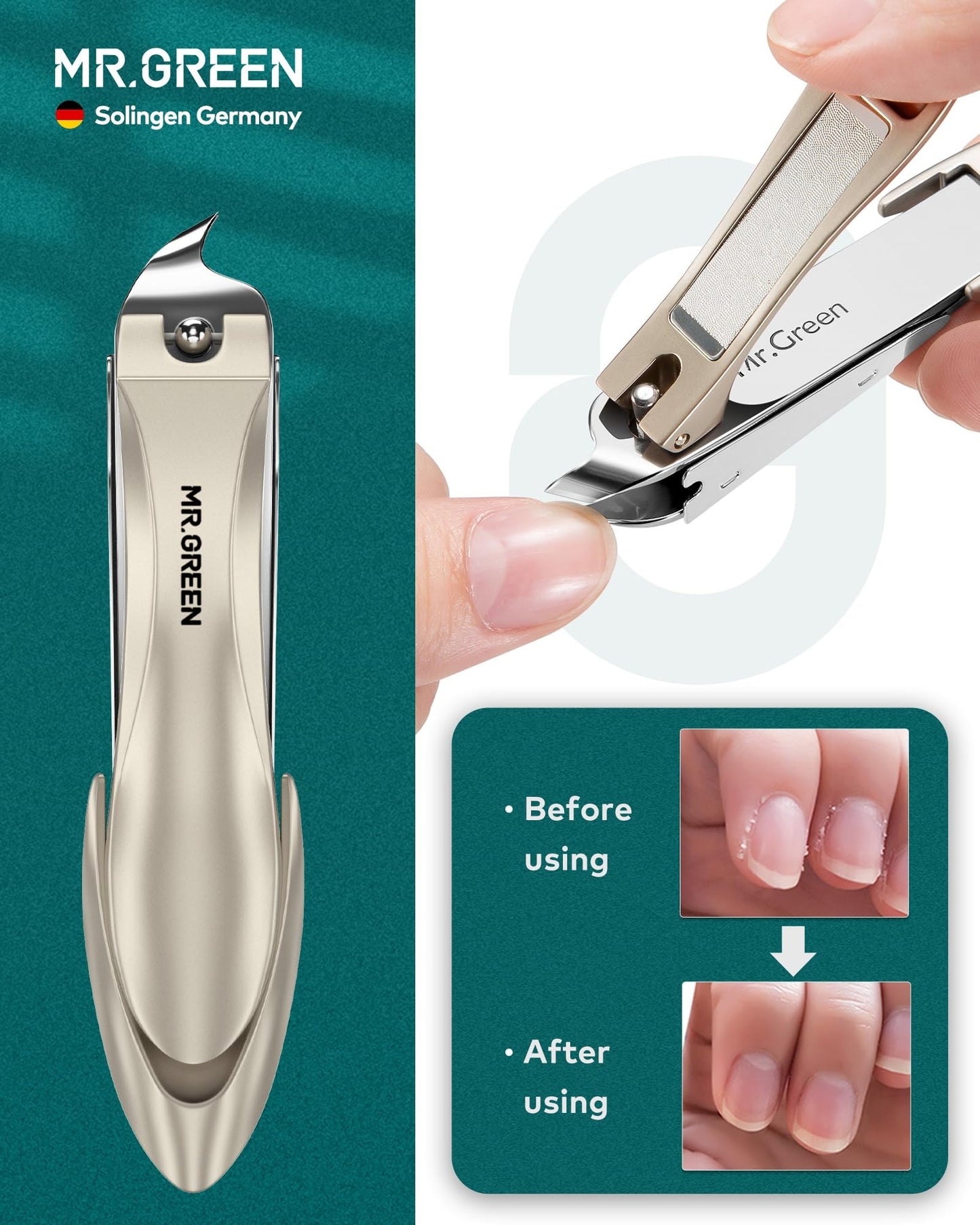 Premium Manicure &amp; Pedicure Kit Stainless Steel Nail Clippers Set with - CheckNpays