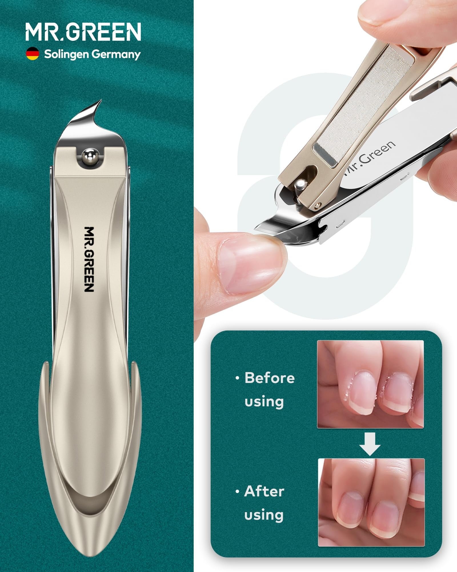 Premium Manicure &amp; Pedicure Kit Stainless Steel Nail Clippers Set with - CheckNpays