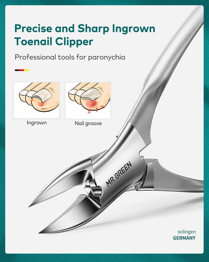 Premium Manicure &amp; Pedicure Kit Stainless Steel Nail Clippers Set with - CheckNpays