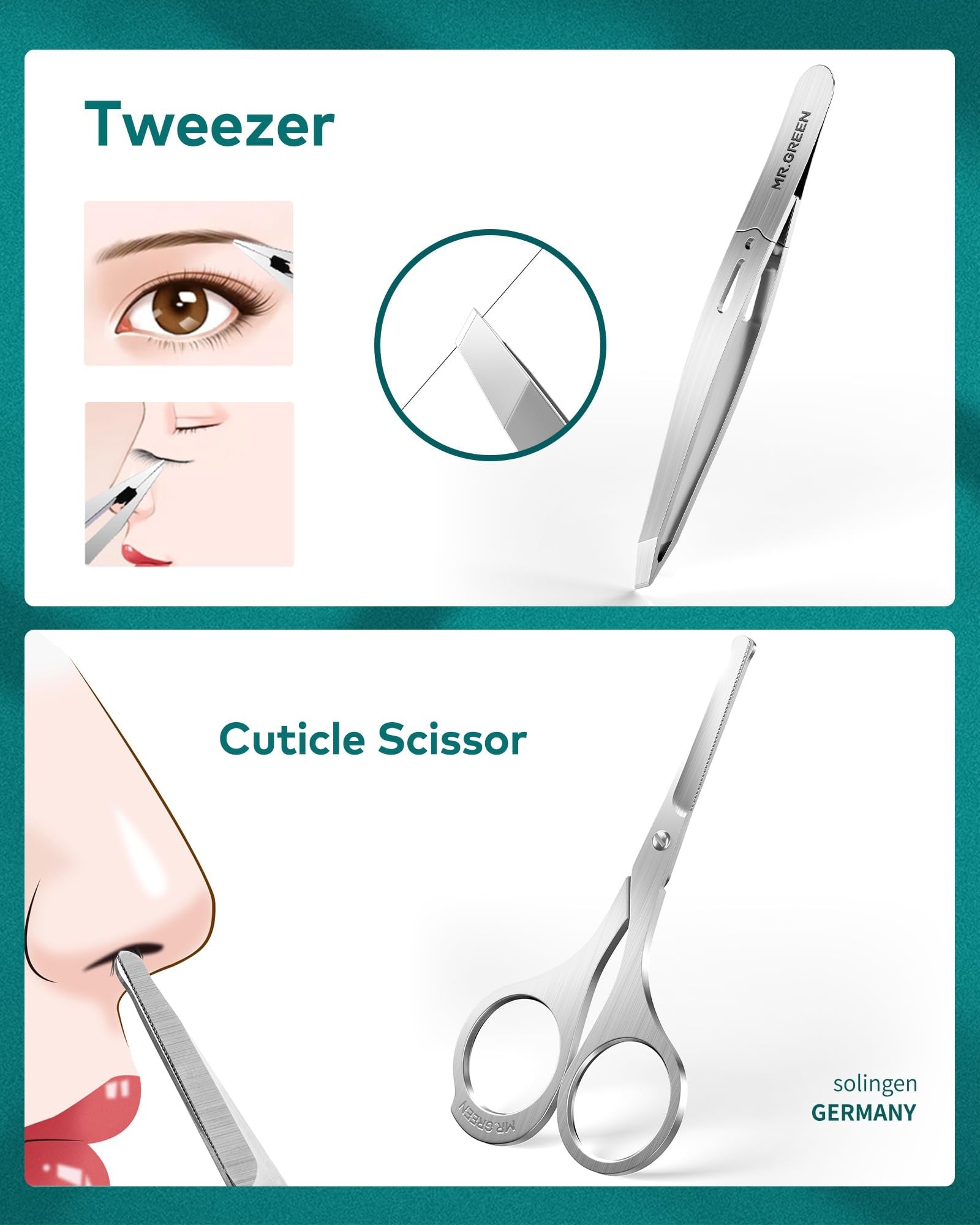 Premium Manicure &amp; Pedicure Kit Stainless Steel Nail Clippers Set with - CheckNpays