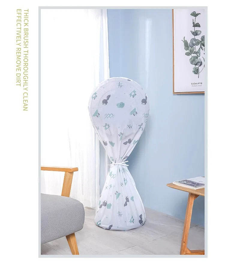 Decorative Fan Cover with Colorful Pattern Design Dust Protection &amp; Stylish