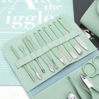 16-Piece Manicure &amp; Pedicure Kit Premium Stainless Steel Nail Care Set