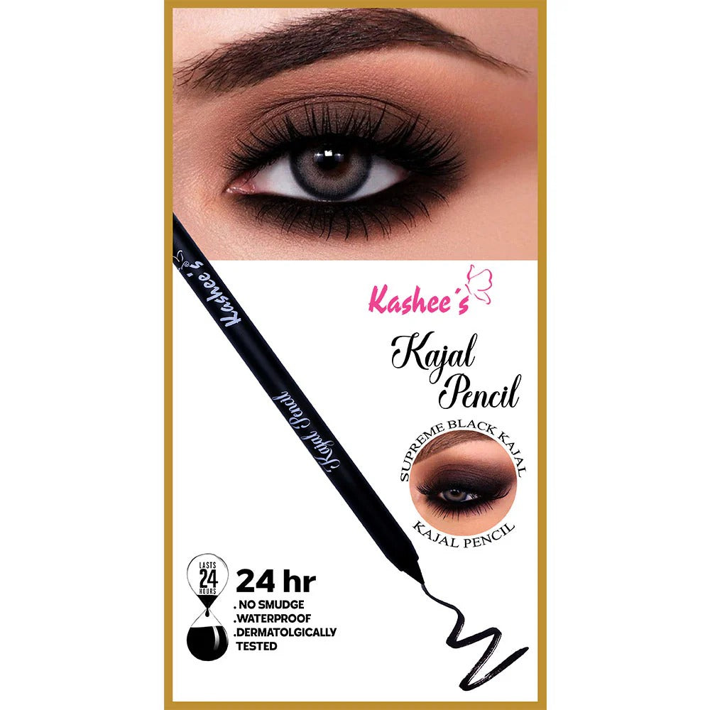 Pack Of 01 - Kashee's Black Kajal Pencil - Kajal Pencil For