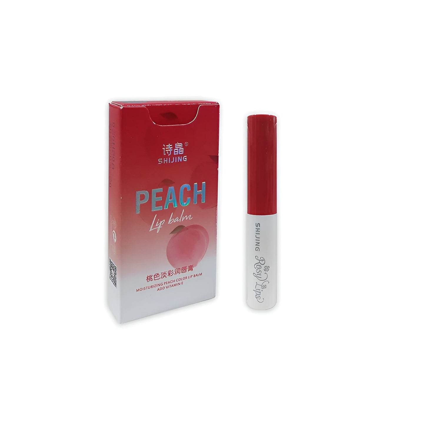 3 In 1 Shijing Peach Lip Balm 3-in-1 Moisturizing, Hydrating, Protective