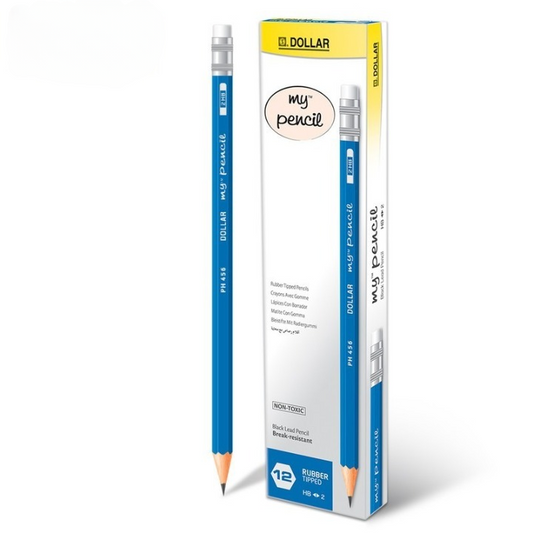 My Pencil with Eraser Pack of 12 | Smooth Writing, Durable,